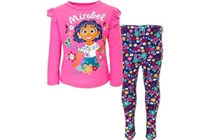 Disney Encanto Mirabel Girls T-Shirt Dress and Leggings Outfit Set Toddler to Big Kid