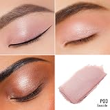 Oulac Shimmer Eyeshadow Pearl Pink Beige Highlighter Duo Waterproof view 5