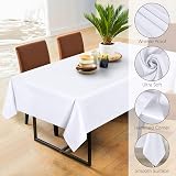 Utopia Kitchen Rectangle Tablecloth 150x300 cm Pack of 2 White view 4