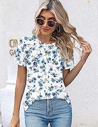 Kistore Women's Plus Size Short Sleeve Round Neck