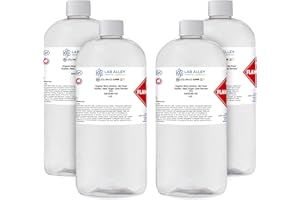 LAB ALLEY Ethanol 190 Proof (95%) Organic/Vegan Sugar Cane Alcohol, FCC Food Grade-4QT(1 GAL)