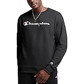 Champion mens Crewneck Sweatshirt, Powerblend Fleece, Hoodie Sweatshirt for Men, Script Logo (Reg. Or Big & Tall)