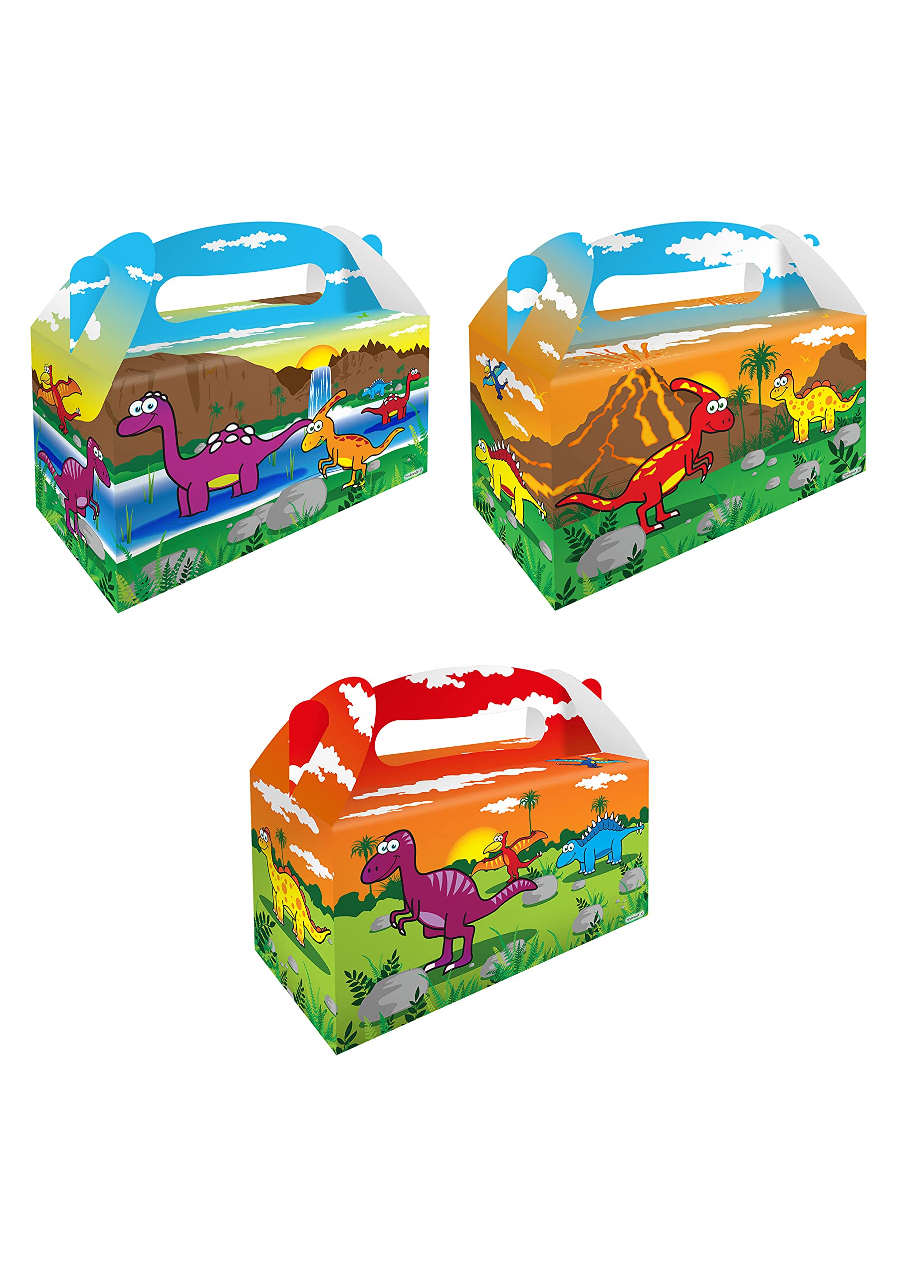 HENBRANDT 12 x Dinosaur Lunch Boxes (Large)