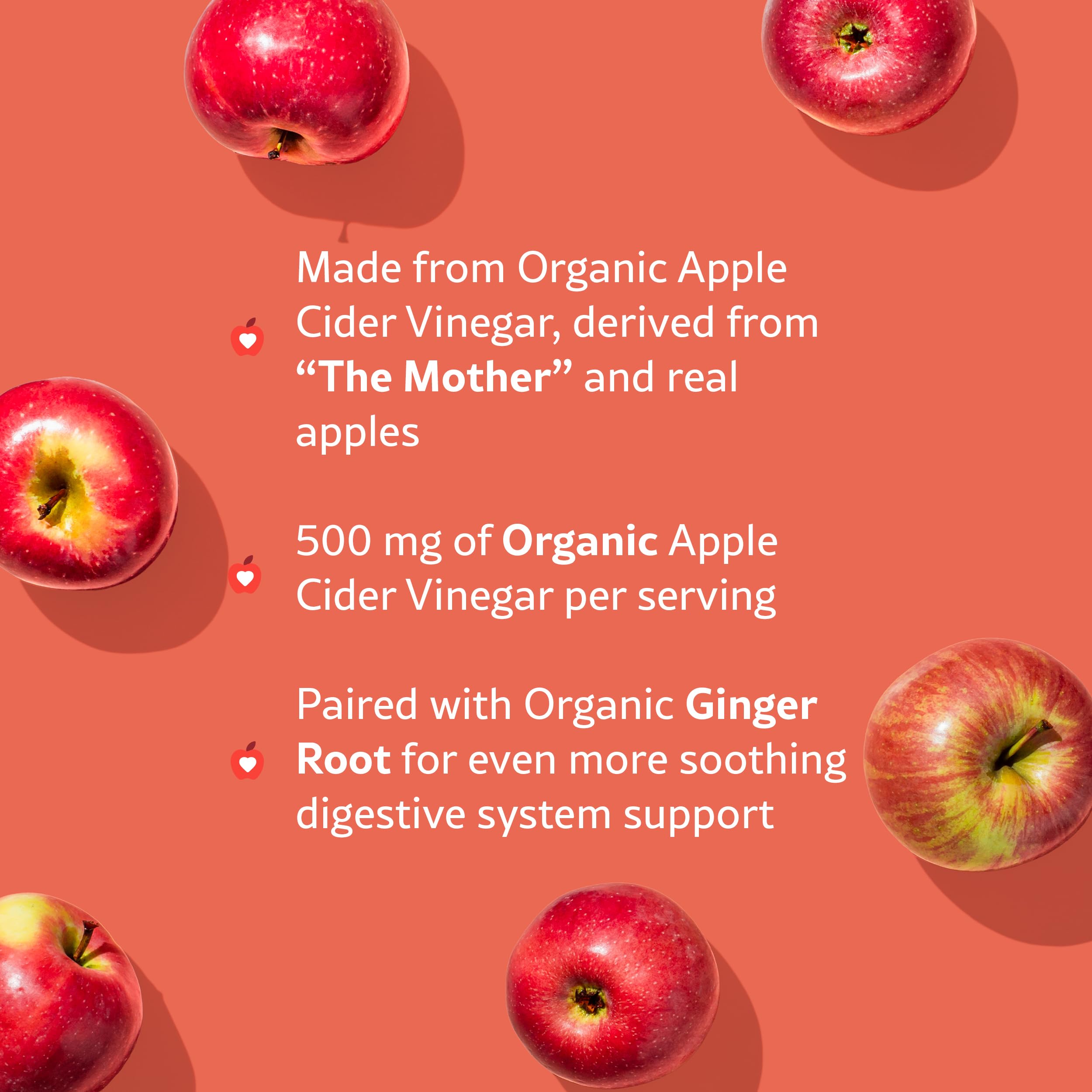WellPath Organic Apple Cider Vinegar Gummies with The Mother - USDA Organic ACV Gummies - Ginger & Apple Cider Vinegar with Mother for Gut Health - Vegan, Non-GMO, 60 Ct