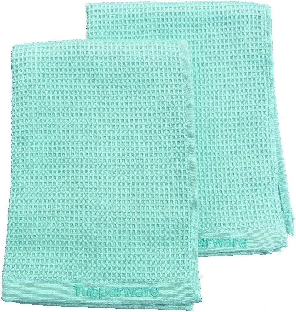 Tupperware Faserpro Glass Cleaning Cloth Light Turquoise T22 Window (2