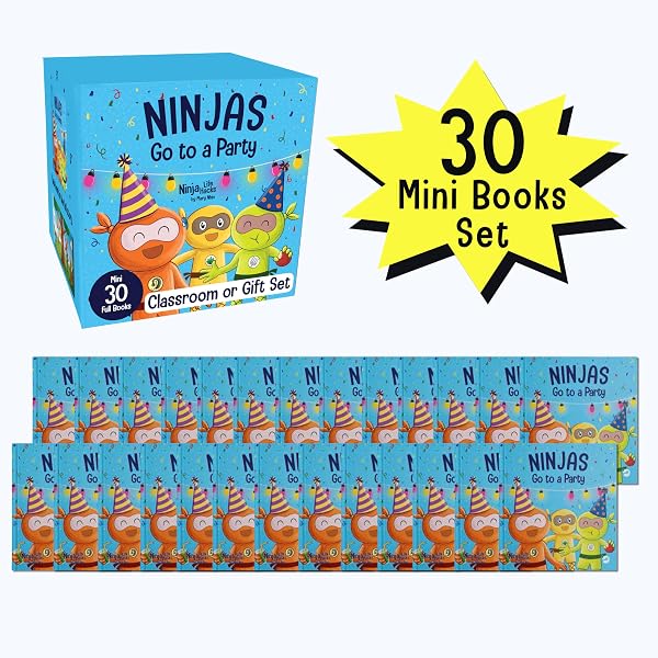Kind Ninja Mini Books Classroom or Party Gift Set (30 Mini Books