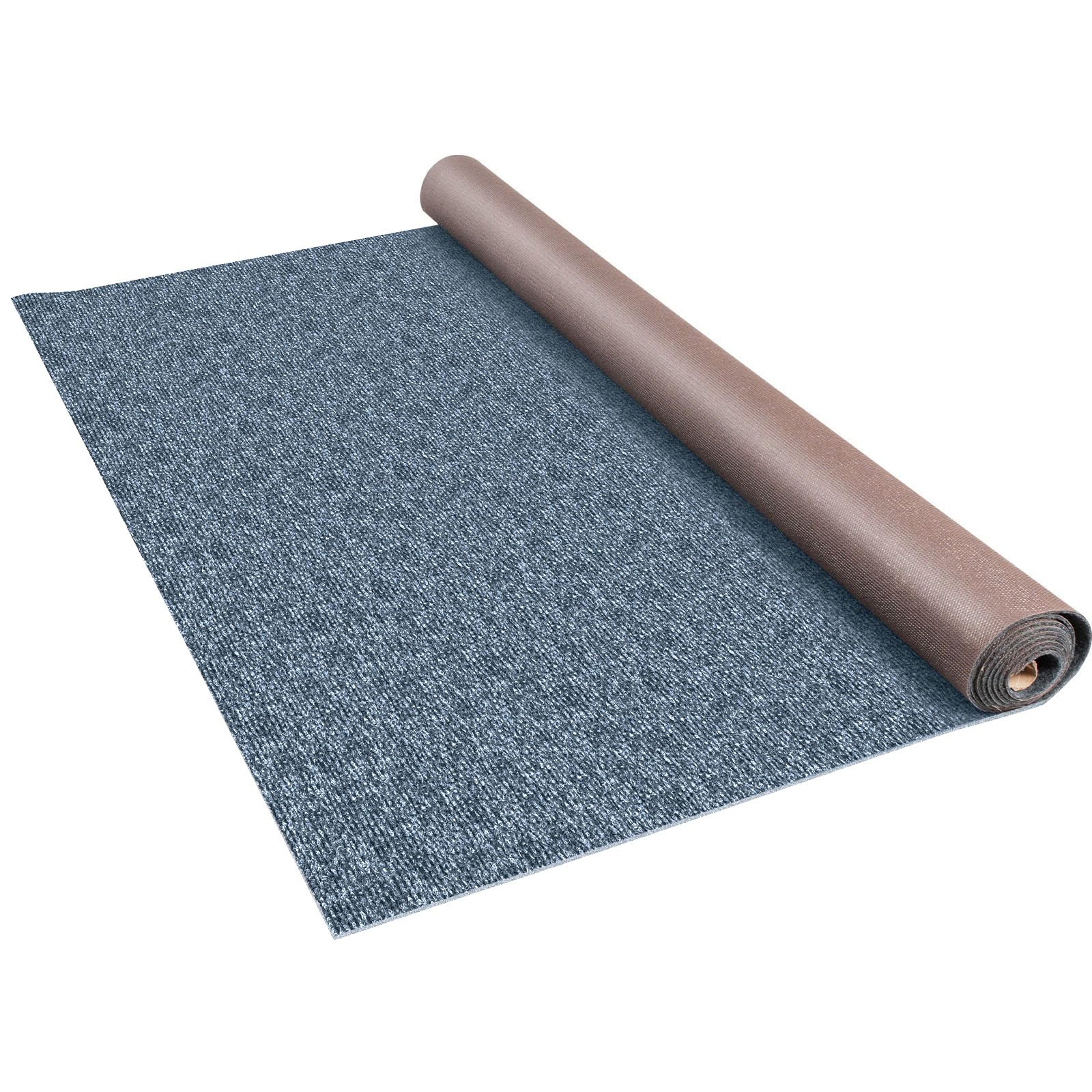Happybuy 6 ft x 39 ft Grey Marine Carpet for Boats Waterproof - 0.18" Thick Indoor Outdoor Rug Carpet Roll for Home Patio Porch Deck Image