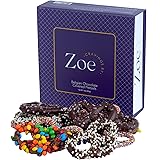 CRAVINGS BY ZOE Belgian Chocolate Covered Pretzels Gift Box | Dark Chocolate & Milk Chocolate | Gourmet Pretzels Gift Basket