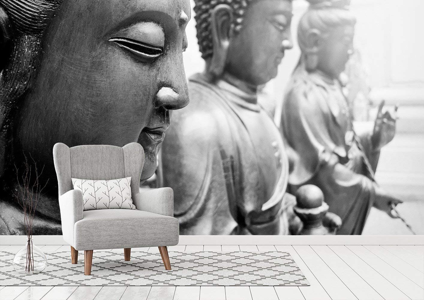 Oedim 150 x 100 cm Buddha Wall Sticker for Living Room