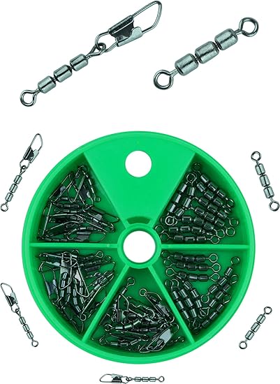 Storfisk fishing & more Dreifachwirbel Sbirulinowirbel zum Forellenangeln Sbirolino Wirbel 45 Stück