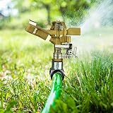 LATERN 360 Degree Impulse Garden Sprinkler with Metal Spike 1/2 inch Hose view 6