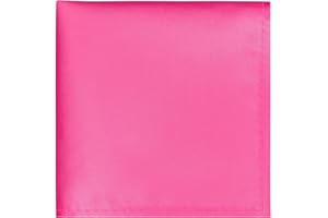 BEWDIO Men's Pocket Square, Solid Color Boys Handkerchiefs for Men Wedding Party