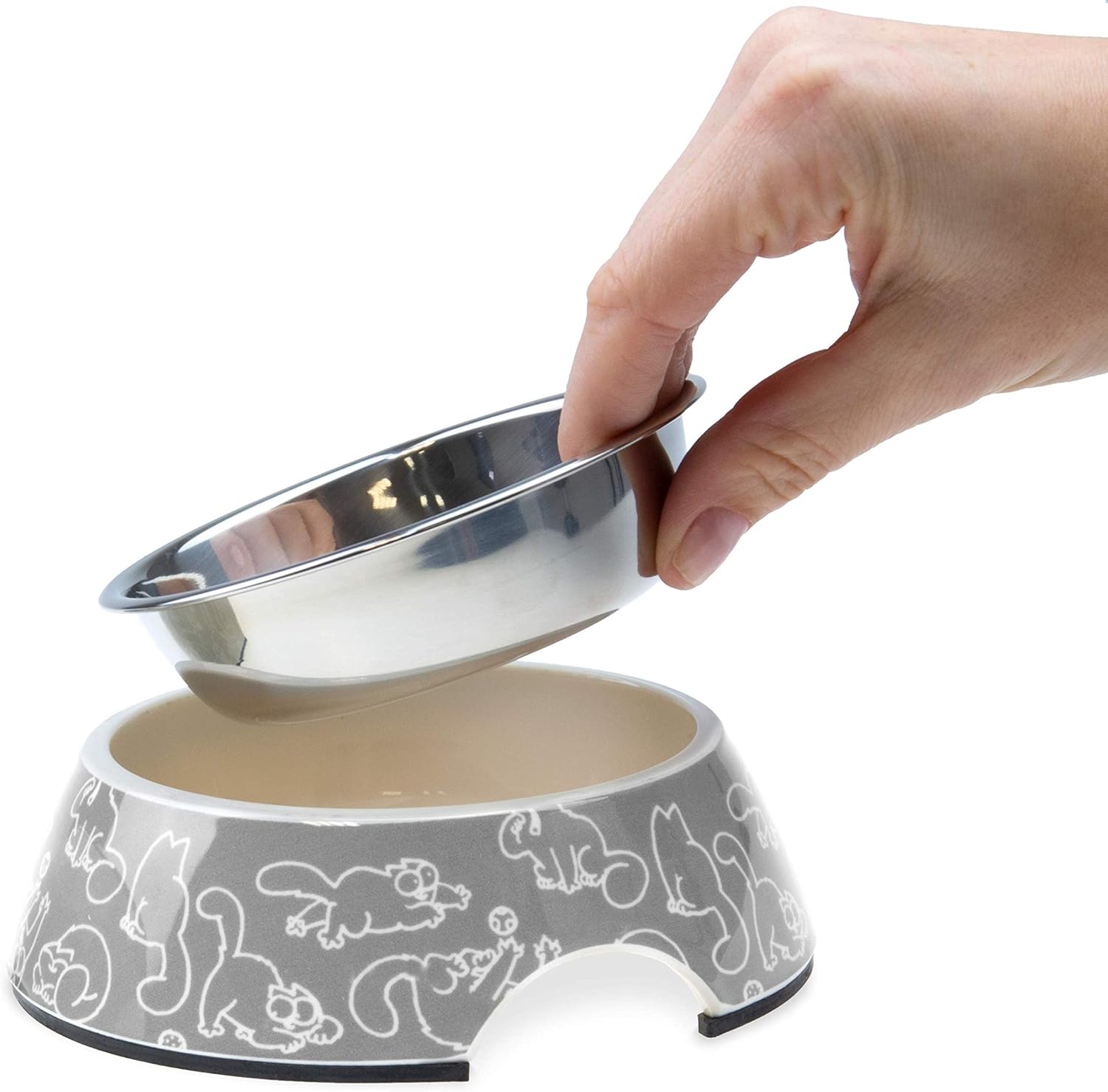 PUMA Simons Cat Bowl, Plastic, Dark Grey, 160 ml, 14 x 14 x 4.5 cm, darkgray, L: 14 cm B: 14 cm H: 4,5 cm - Image 4