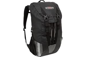 Fieldline Motorcycle All Weather Backpack, Black, Works with Backrest and Sissy Bar Large