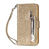 Folice Galaxy S10 Lite Zipper Wallet Case, Bling