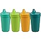 RE-PLAY 4pk - 10 oz. No Spill Sippy Cups for Baby, Toddler, and Child Feeding in Aqua, Lime Green, Sunny Yellow and Teal…