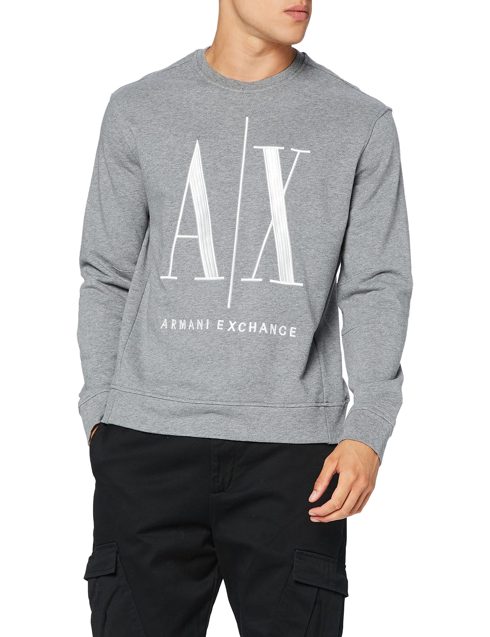 Project Embroidered Armani Exchange Grey Joggers A X ARMANI