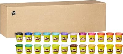 Play-Doh 24-Pack for Toddlers Non-Toxic Modelling Compound Set Rainbow Colors