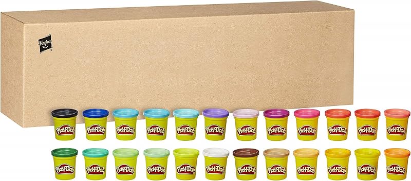 Play-Doh 24-Pack for Toddlers Non-Toxic Modelling Compound Set Rainbow Colors