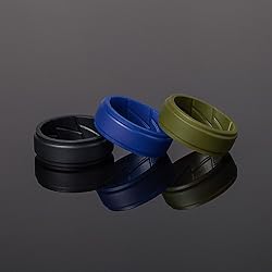 ThunderFit Silicone Wedding Rings for Men