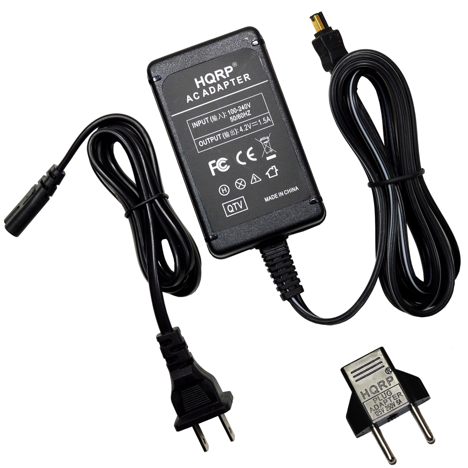 Amazon.com : HQRP AC Adapter / Power Supply compatible with Sony CyberShot  DSC-V1, DSC-W1/B, DSC-W1 Digital Camera with USA Cord & Euro Plug Adapter  ...