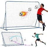 Winthai Soccer Rebounder Net, Quick-Switch Angle Dual-Sided/Dual/Three Mode Easy Setup Soccer Goal Rebounder for Control, Passing Practice, Soccer Training Gifts Aids & Equipment for Kids,Teens&Adults