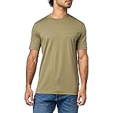 BOSS Mens Small Logo Cotton Crewneck T-Shirt