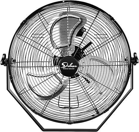 Ventilador de pared industrial de 18 pulgadas, ventilador de metal de