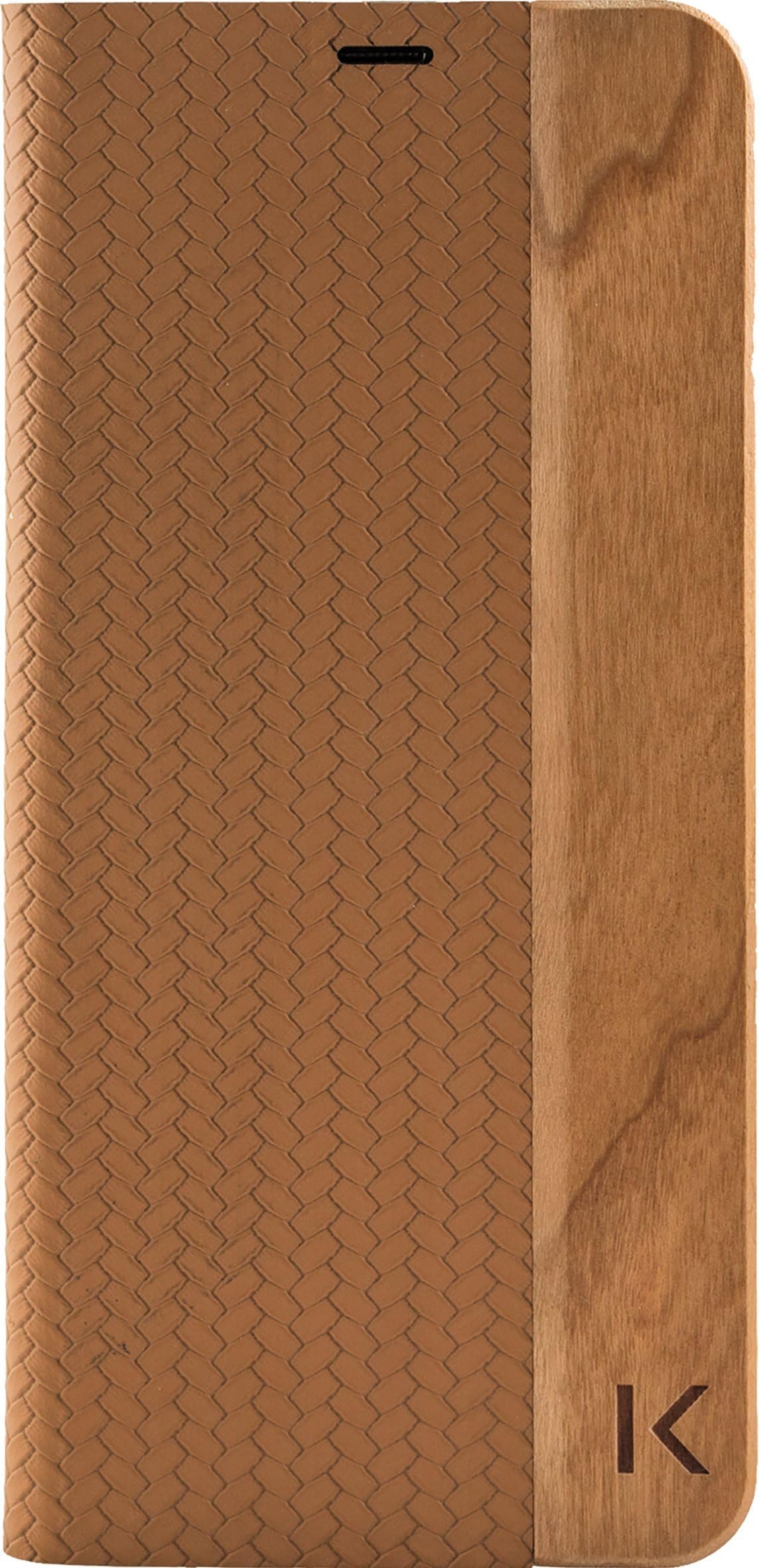 Flip case for Samsung Galaxy S8+, Brown & Natural Cherry Wood