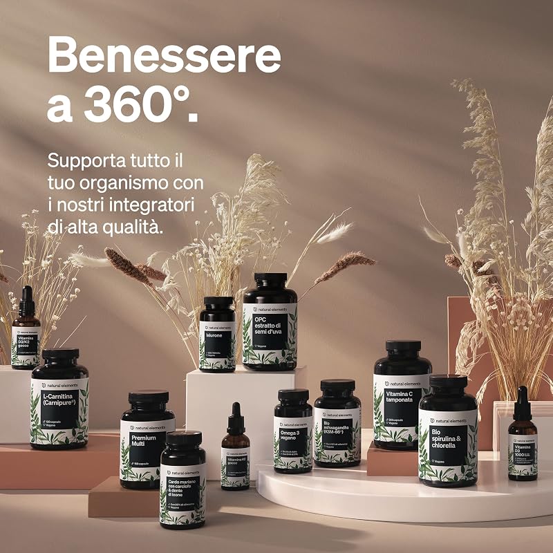 Bio Ashwagandha KSM-66 – Alto Dosaggio – 180 Capsule – Ashwagandha Bio Certificata – Capsule di Ashwagandha Polvere Estratta dalla Withania Somnifera – Eletto PRODOTTO DELL'ANNO 2026