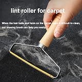 jiuhao Lint Remover Carpet Hair Scraper Copper Head Wooden Handle view 5