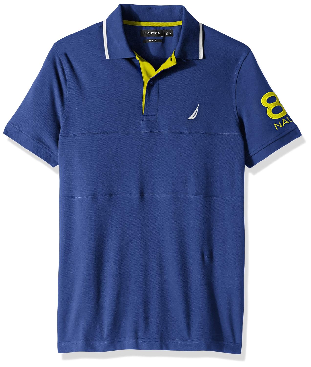 Nautica Mens Short Sleeve N83 Logo Stretch Polo Shirt Polos Men