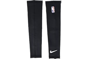 Nike NBA Shooter Sleeve - Pair(Black/White, SM)