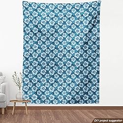 Lunarable Hawaiian Fabric by The Yard, Hawaiian