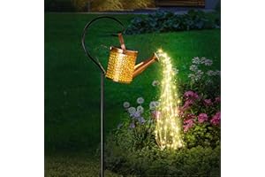 SRNPMIU Solar Watering Can Light - Solar Yard Decorations Outdoor,Garden Decor Lights for Yard,IP65 Waterproof Hanging Lantern Lights,Outside Garden Flower Bed Decor Light for Moms Birthday
