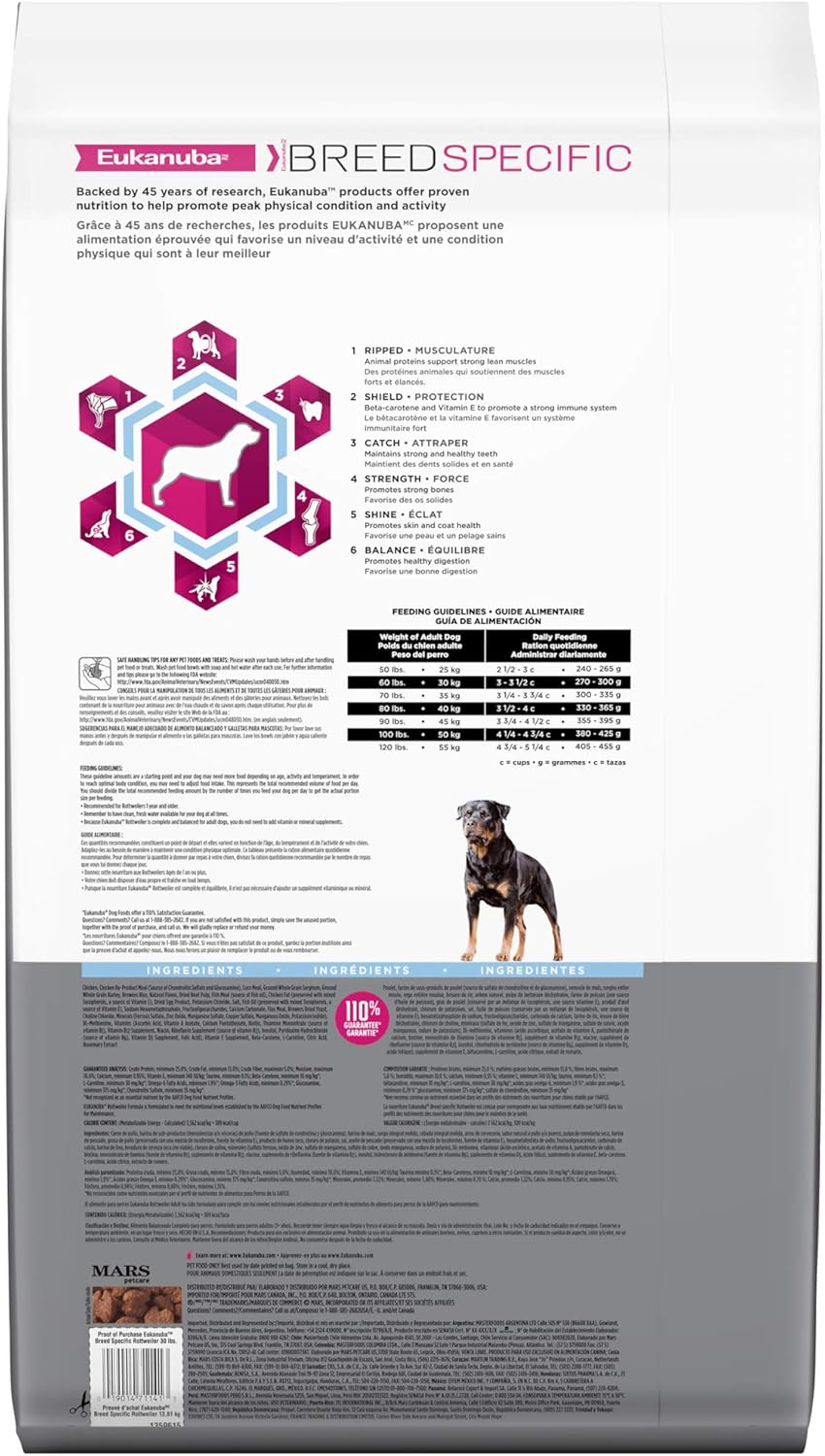 eukanuba rottweiler puppy food