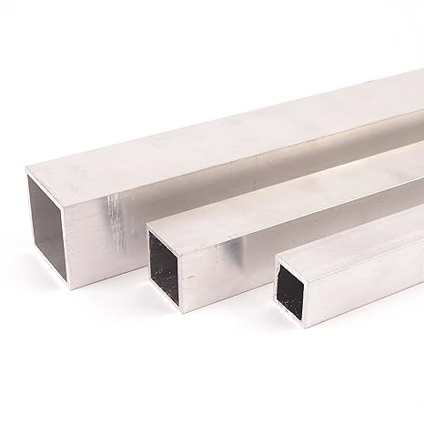 Aluminium Quadratrohr Aluprofil Vierkantrohr ALMgSi0,5 F 22 Oberfläche blank gezogen Abmessungen 20x20x2 mm Länge 2000 mm