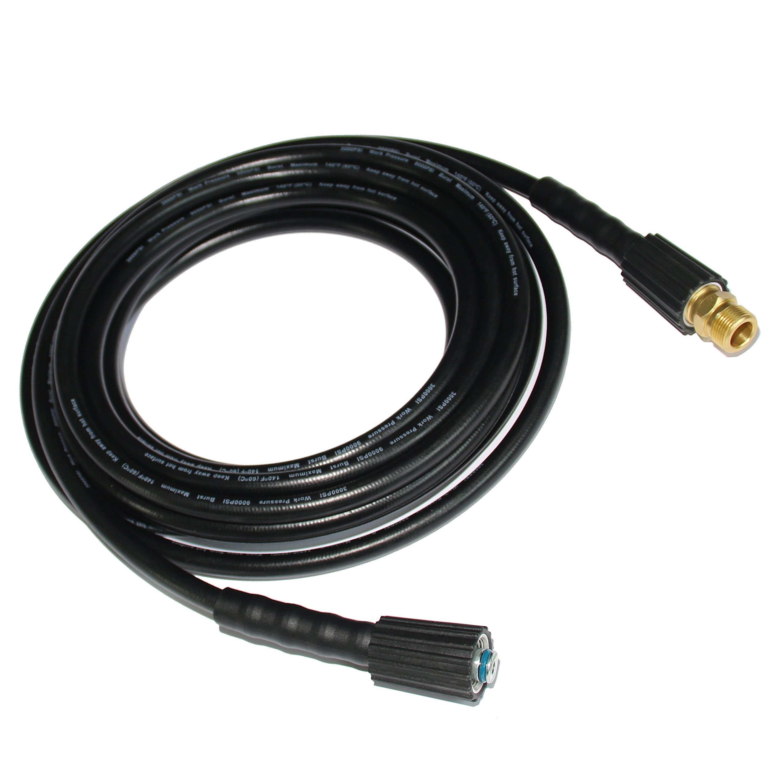 XZT 50FT 1/4-inch Anti-Kink High Pressure Washer Hose with Adapter,3000PSI Extension Hose for Most Brand Pressure Washer