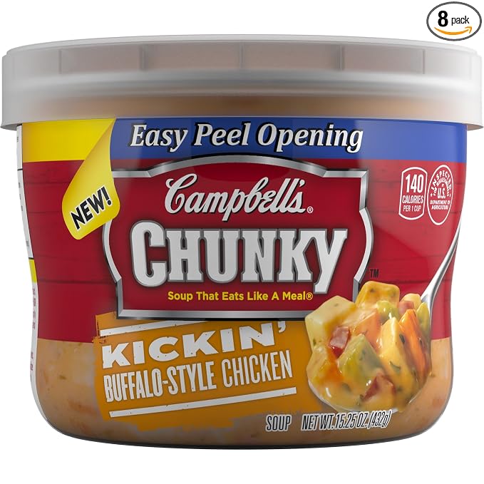 Campbell's chunky kickin' buffalo-style chicken soup (051000200440)