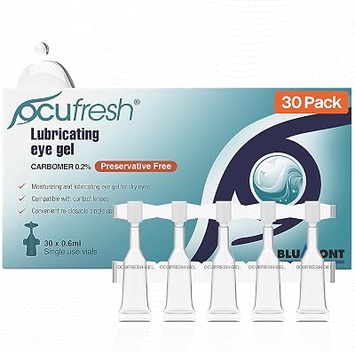 Ocufresh Carbomer Eye Gel Vials 30 Pack | Dry Eye Relief, Lens Friendly