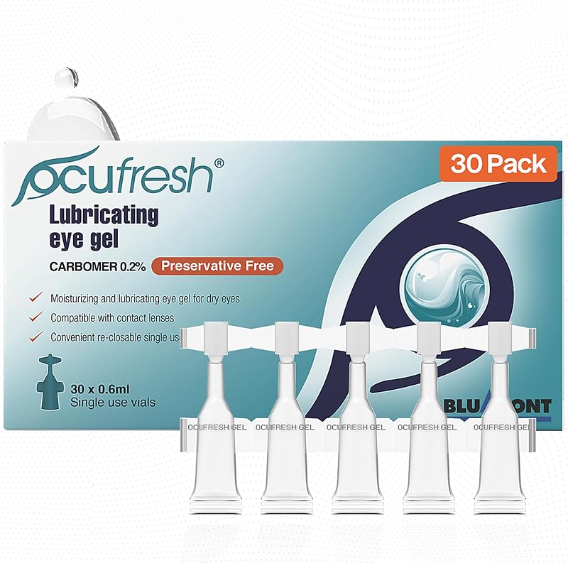 Ocufresh Carbomer Eye Gel Vials 30 Pack | Dry Eye Relief, Lens Friendly