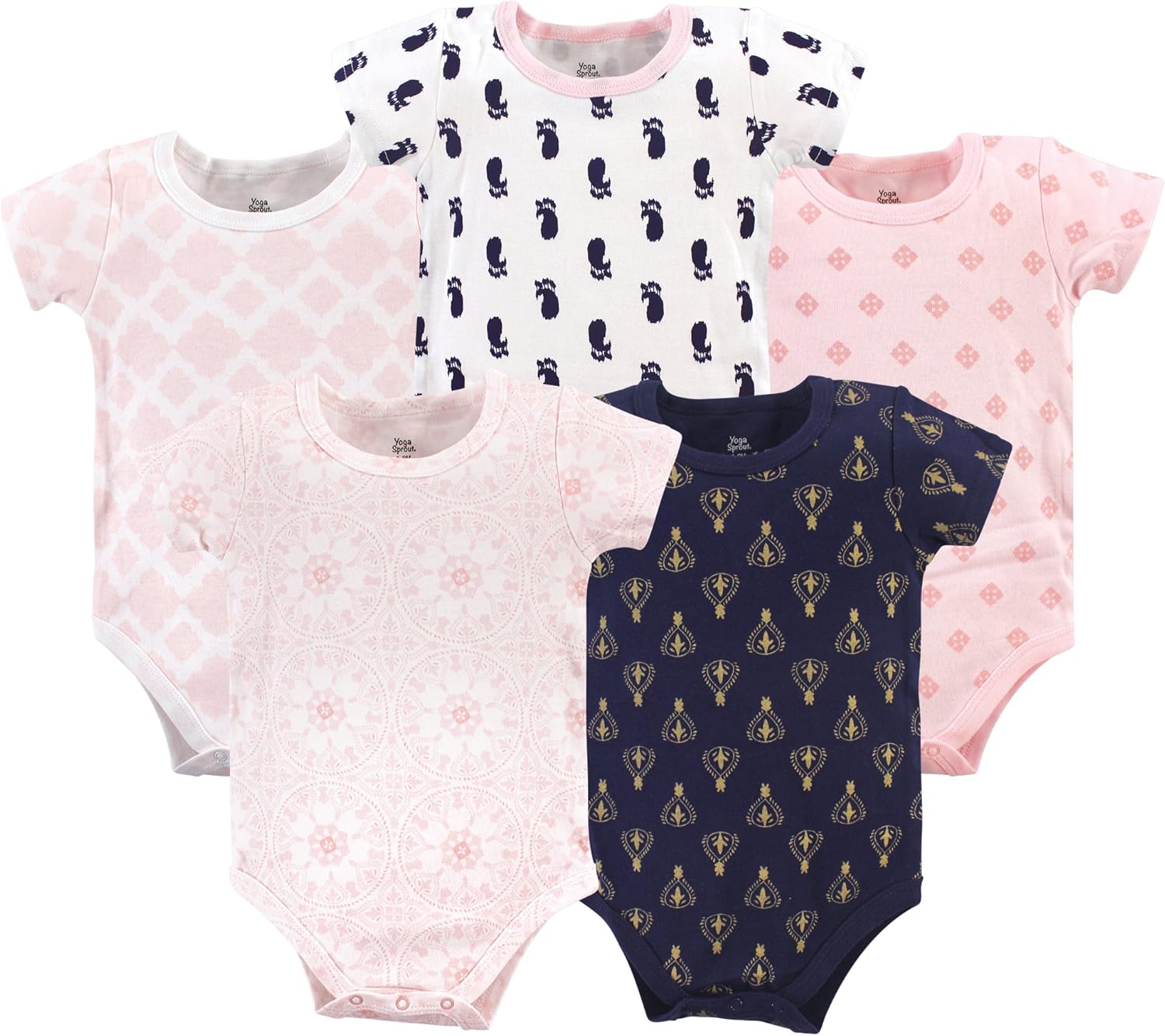 Yoga Sprout Unisex Baby Cotton Bodysuits: Clothing