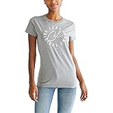 Aeropostale Women's Aero Short Sleeve Graphic Tee- Circle- Cali