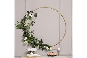 EFAVORMART.COM Efavormart 40" Heavy Duty Gold Metal Floral Hoop Wreath Hanging Rings