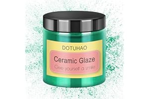 DOTUHAO Ceramic Glaze, Green Ceramic Underglaze Powder Colors for Clay, 4 Ounces Underglaze for Ceramics and Pottery Painting, Ideal for Art Projects (Green, 4 oz)