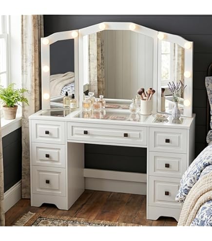 white princess dressing table Amazon.com: high-end Dressing Table 2 in 1 Makeup Vanity Desk European Style Dressing Table Bedroom Modern Stool White Princess Combination : Home & Kitchen