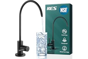 KES NSF Certified Reverse Osmosis Faucet Black RO Lead-Free Water Filter Faucet Drinking Water Faucets Kitchen Faucet 304 Stainless Steel, Z504CLFF18-BK