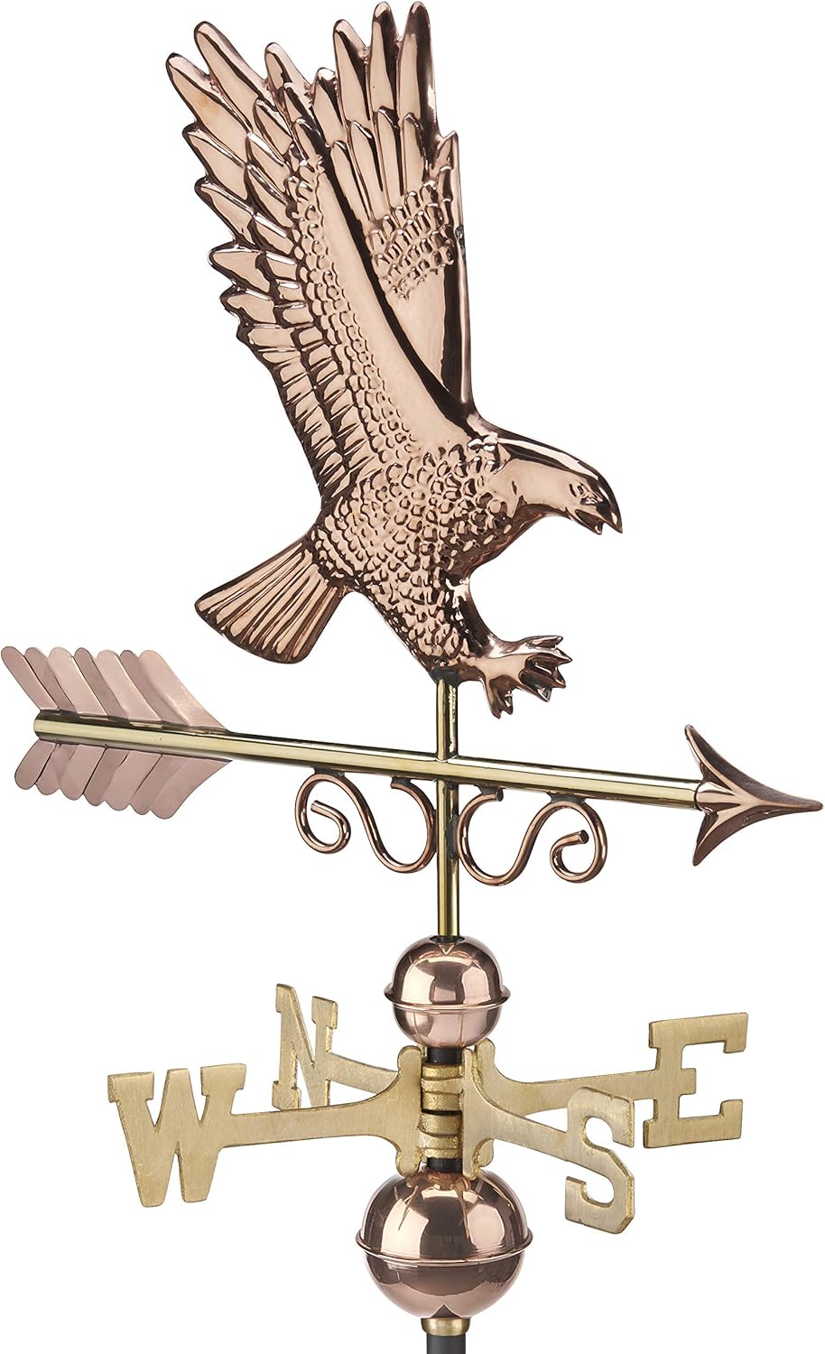 Weathervanes - Good Directions 1979P Majestic Eagle Weathervane, Pure Copper