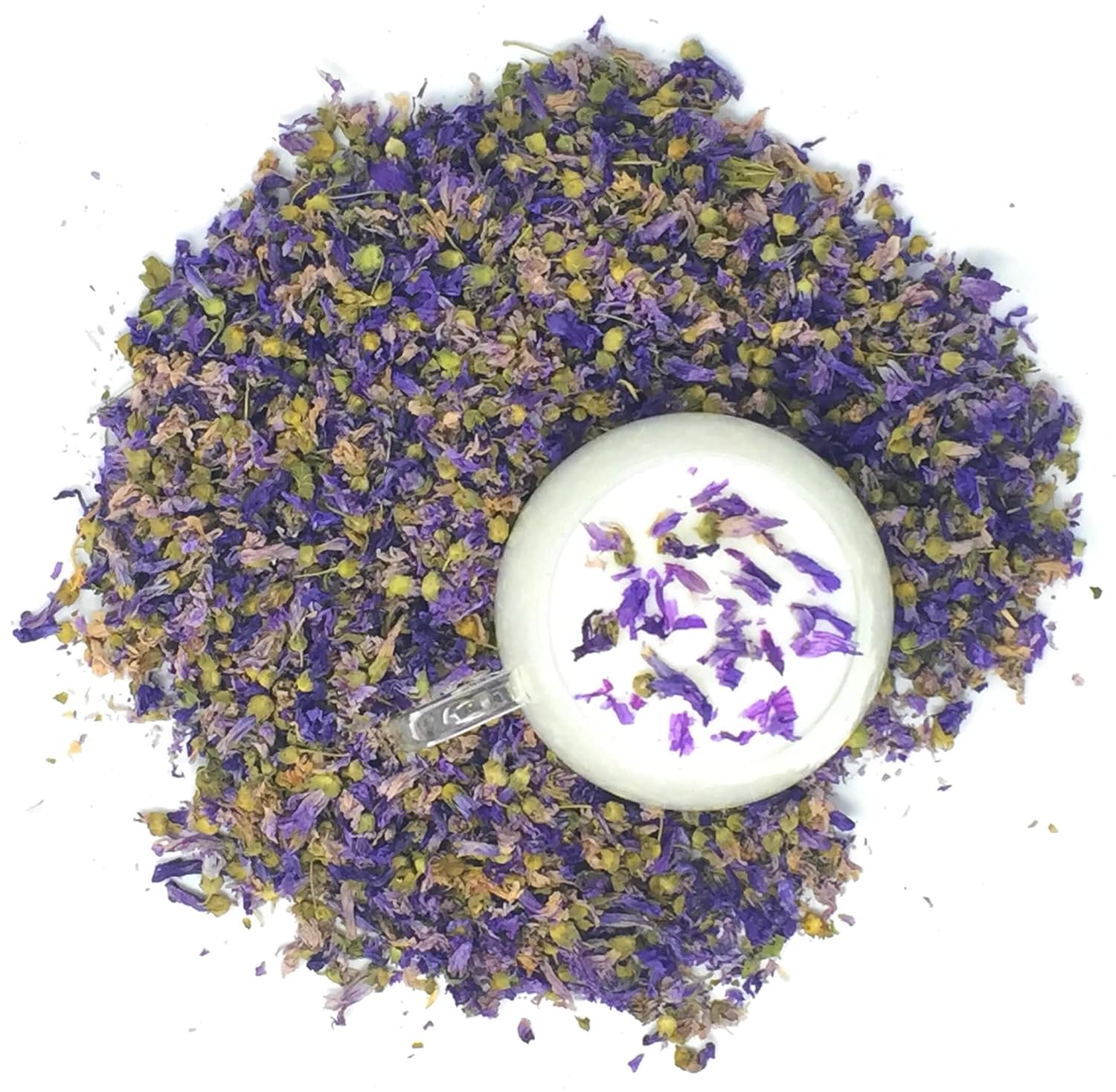 Amazon Com Organic Blue Mallow Flowers Color Changing Blue Herbal Tea 100 Dried Blue Mallow Flowers Malva Sylvestris Net Weight 0 5oz 15g Grocery Gourmet Food