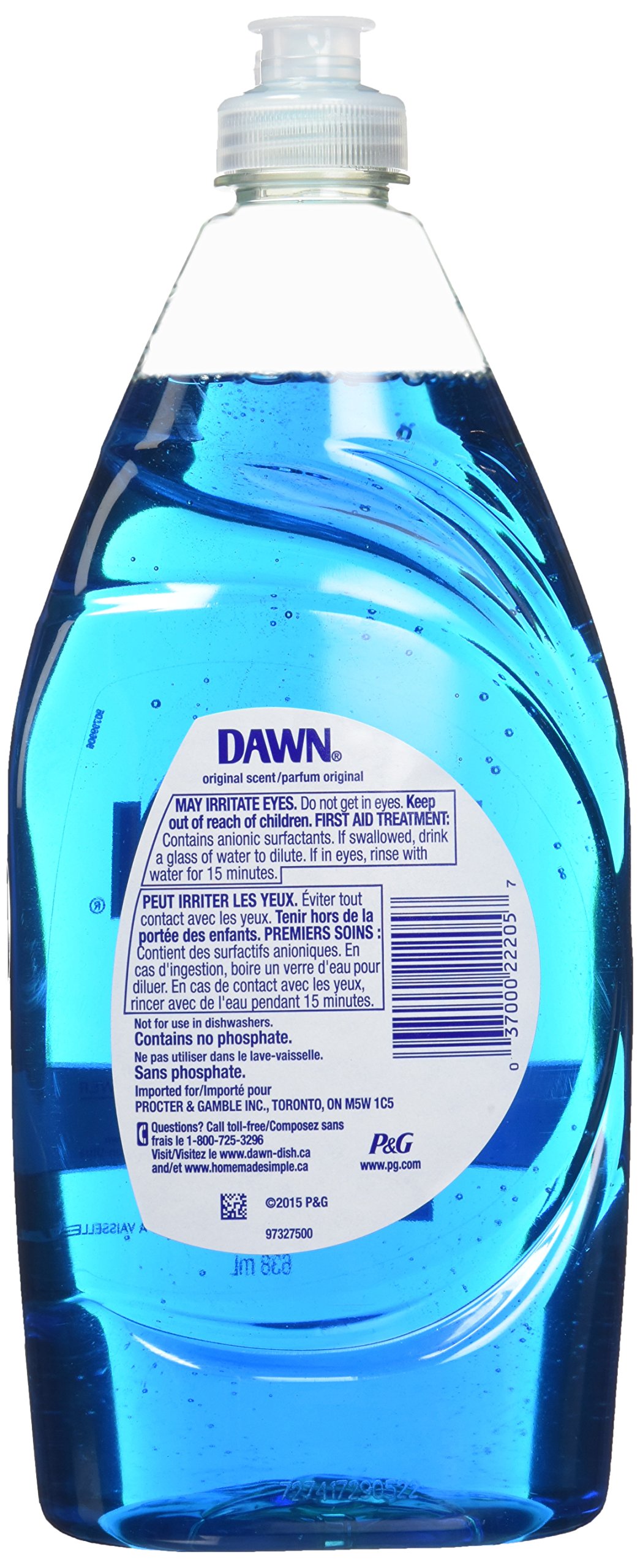 Dawn Dish Soap, Ultra Dishwashing Liquid, Original Scent, Blue, 21.6 Fl
